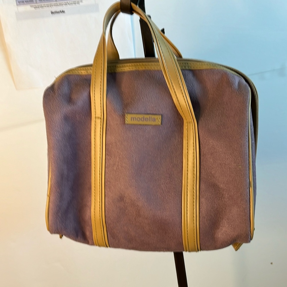 Modella bag with accessory, mauve, excellent condition